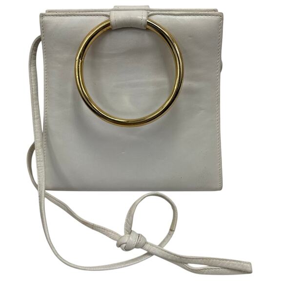 Saks Fifth Avenue Small Crossbody Bag, White - Picture 3 of 14